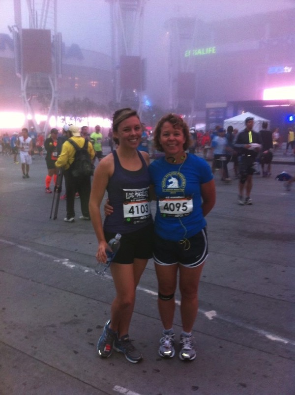 My mom and I before our first half marathon together