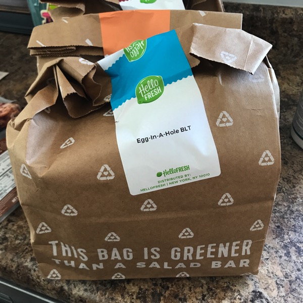 Hello Fresh delivery package